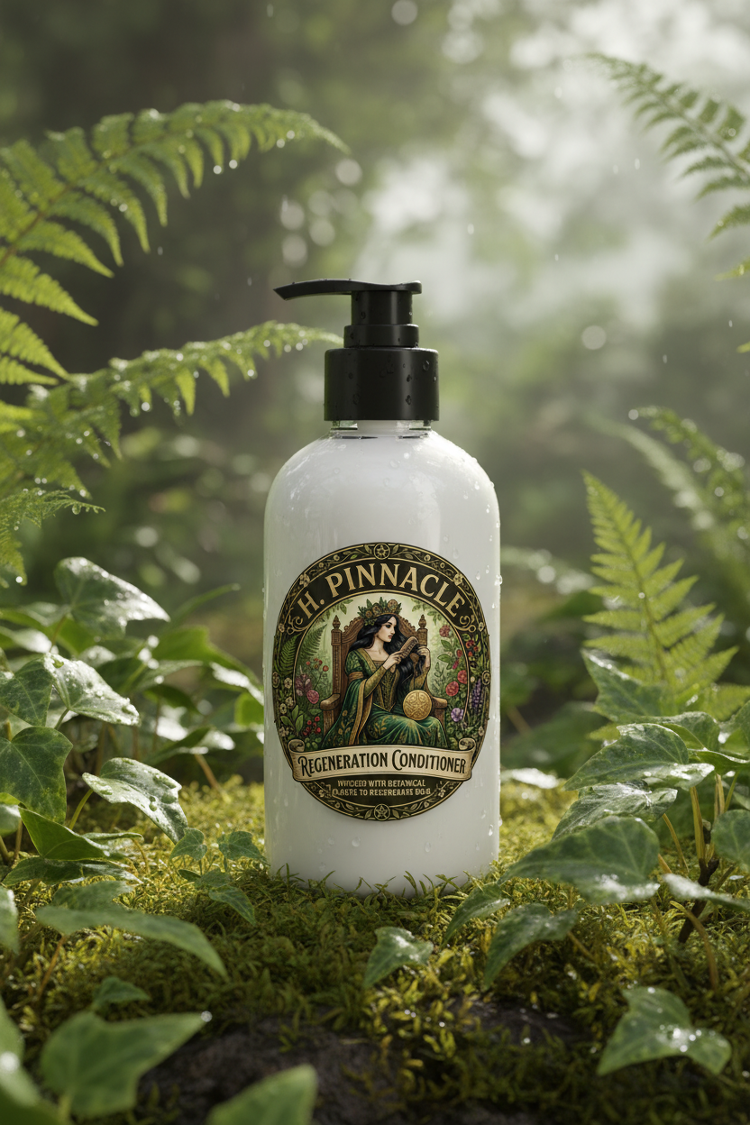 Regeneration Conditioner in lush garden botanical setting