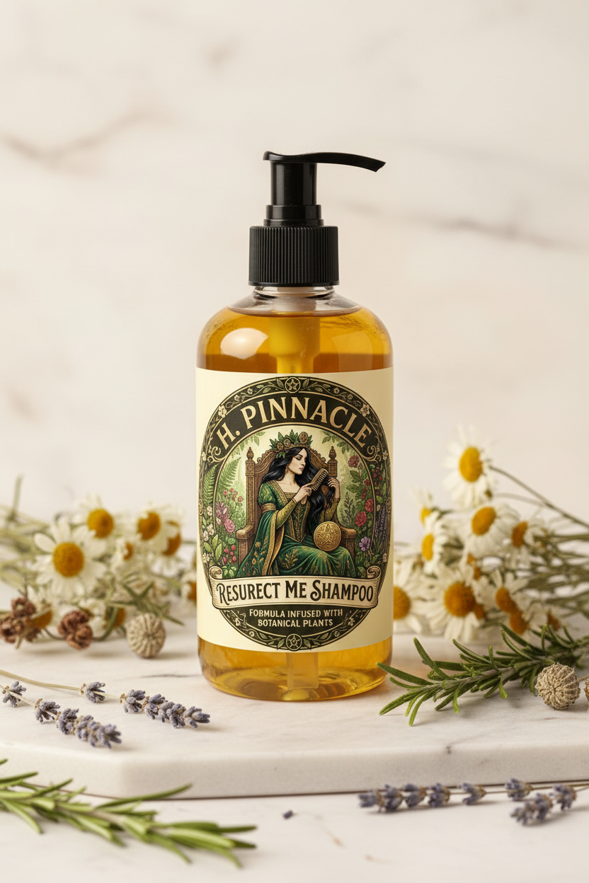 Resurect Me Shampoo with dried herbs and florals