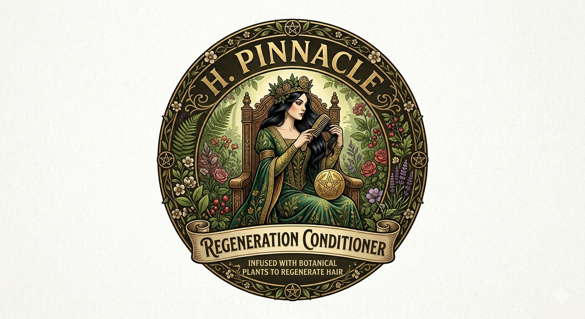 H. Pinnacle Regeneration Conditioner logo - Infused with Botanical Plants to Regenerate Hair